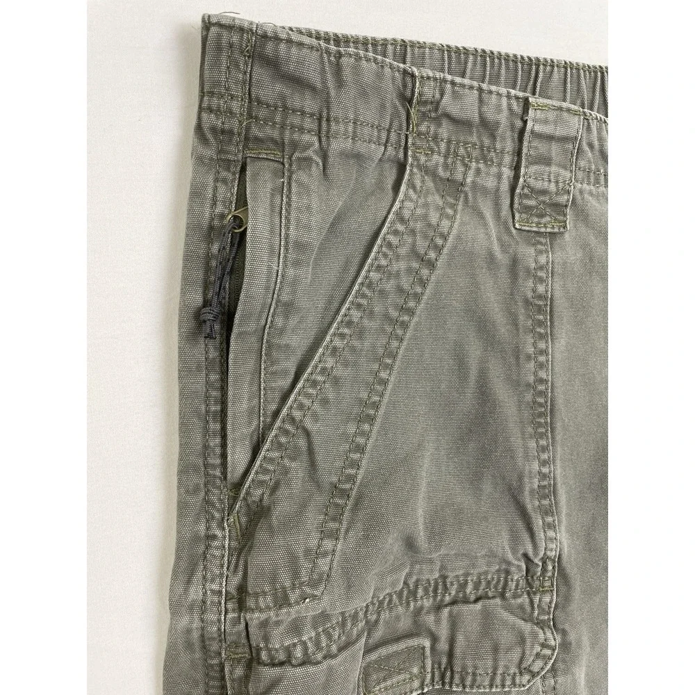 Wrangler‎ Authentic Issue Cargo Shorts Men 44* Olive Green Utility Outdoor